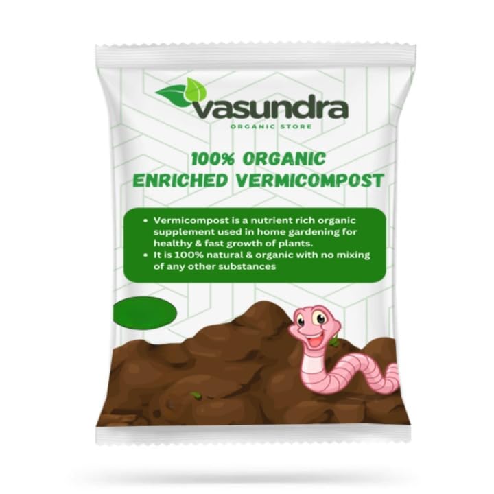 See full amazon price history chart for Vasundra Organic Vermicompost For Plants | Fertilizer Manure | Fertilizer for Home Garden | Enriched Potting Soil Mix for Plants | Compost Garden Soil | Natural Booster for Flowering Plant (10kg) Vasundra Organic Vermicompost For Plants | Fertilizer Manure | Fertilizer for Home Garden | Enriched Potting Soil Mix for Plants | Compost Garden Soil | Natural Booster for Flowering Plant (10kg) (B0D8VTDG7Y) Amazon Price History, Amazon Price Tracker