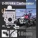 GOOFIT 15mm Carburetor Replacement for 47cc 49cc 2 Stroke Mini Pocket Bike Quad Chopper Scooter Engine