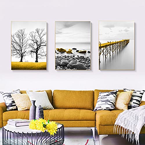 Peintures industrielles salon canapé triptyque nordique pour salle à manger
