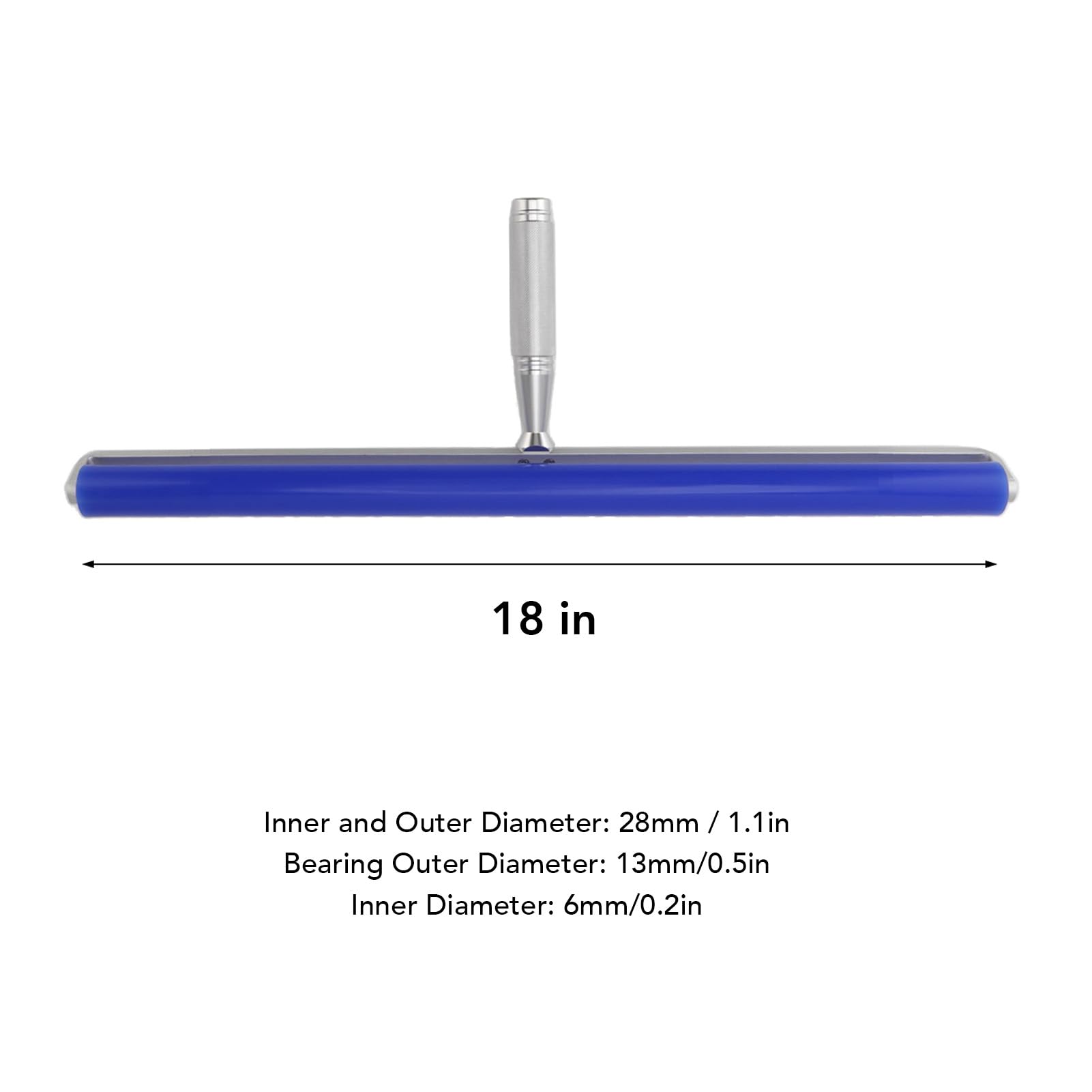 Silicone Roller for Dirt Removal, 6 Inch Manual Silicone Cleaner Anti Static Tool for Screens Carpets and s (18in)