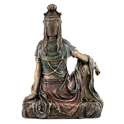 Estatua Quan Yin de Bronce Fundido a 5 Pulgadas miniatura 3