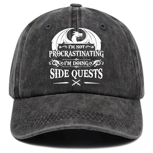 Writpoty Dungeons Dragons Gifts DND Gifts Hat Fathers Day Gfit for Dad Husband Boyfriends Son DND Lover - Adjustable Baseball Cap