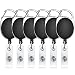 Selizo 6 Packs Retractable Badge ID Card Holders with Carabiner Reel Clip