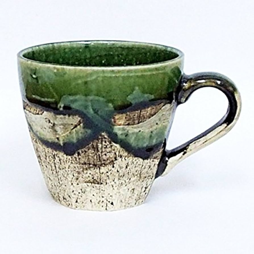 イチゴモチーフ、織部コーヒーカップ イチゴモチーフ、織部コーヒーカップ 織部焼 コーヒーカップ の