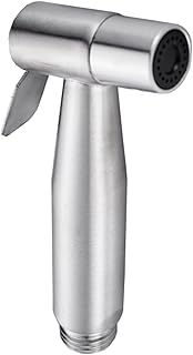 Stainless Steel Handheld Bidet Sprayer Head Replacement Kits Faucet Toilet Spray Gun Hand Shower Nozzle,Black(Drawing)