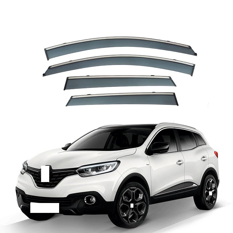 Déflecteurs de vent Renault Kadjar 2016-2022 | Pack de 4 pièces pare-pluie et soleil