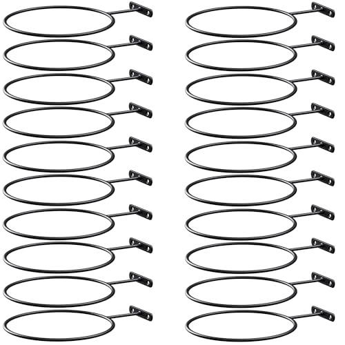 LALAOKS Basketball Holder Wall Mount for Basketball, Soccer Ball, Volleyball, Football, Rugby (6in/20Pack)