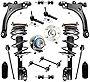 Detroit Axle - Front Struts + Wheel Hubs + Control Arms w/Ball Joints + Tie Rods Kit Replacement for Century Lacrosse Impala Monte Carlo - 16pc Set