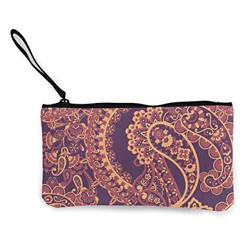 Preisvergleich Produktbild Schöne Geldbörse für Damen und Mädchen, Clutch, mit Kreditkarten, Paisleymuster