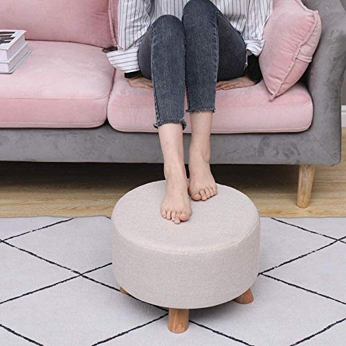 Repose-Pieds Tabouret Bas : Manque de Siège ? Solution Ronde Bleue avec Couvercle - 7