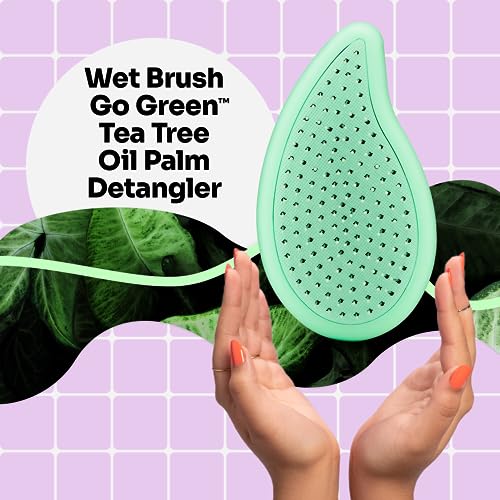 WetBrush Go Green Palm Detangler with Ultra Soft Intelliflex Bristles to Gently Separate Knots With Ease - Image 2