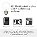Simba Lighting Appliance Light Bulb A15 40W (6 Pack) Incandescent Mini-Standard Shape with E26 Standard Medium Screw Base for Refrigerators, Ovens, 110V 120V 130V, Dimmable, 2700K Warm White