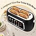 Tesslux 4 Slice Toaster with Touch Screen Control, 1.5
