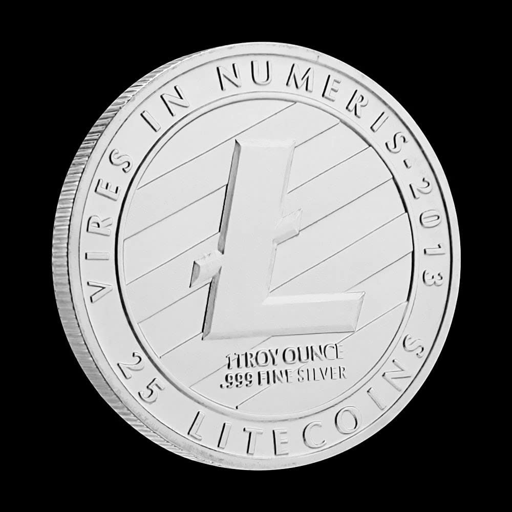 Litecoin Souvenirs and Gifts Silver Plated Commemorative Coin Physical  Litecoin Collection Art Cryptocurrency Coins Crypto : Amazon.ae: Toys