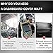 Qnice Car Dashboard Cover for Ford Escape/KUGA with Navigation 2012-2016 Left Hand Drive Dash Mat Covers Auto Dashboard Protector Accessories