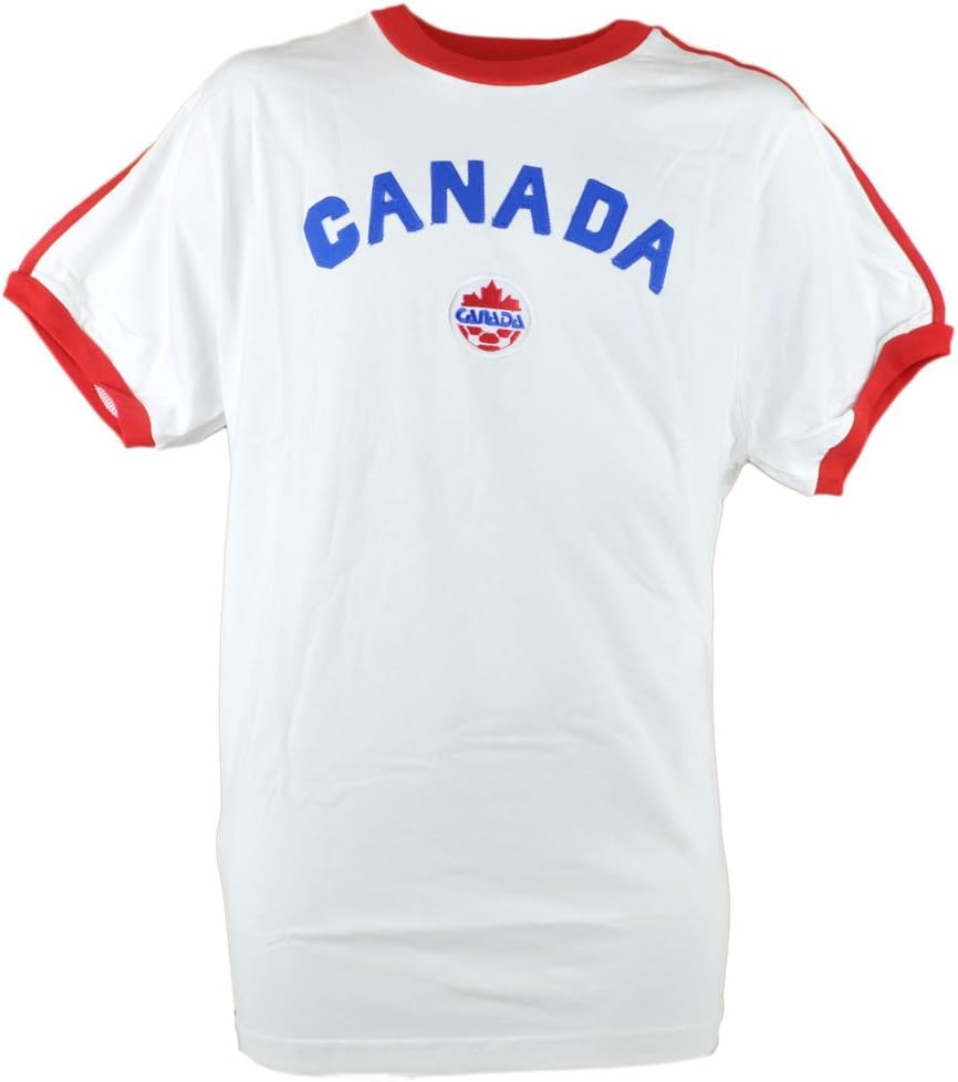 Canada World Cup Tee T-shirt Soccer Red White Futbol Mens Pacific & Co XL
