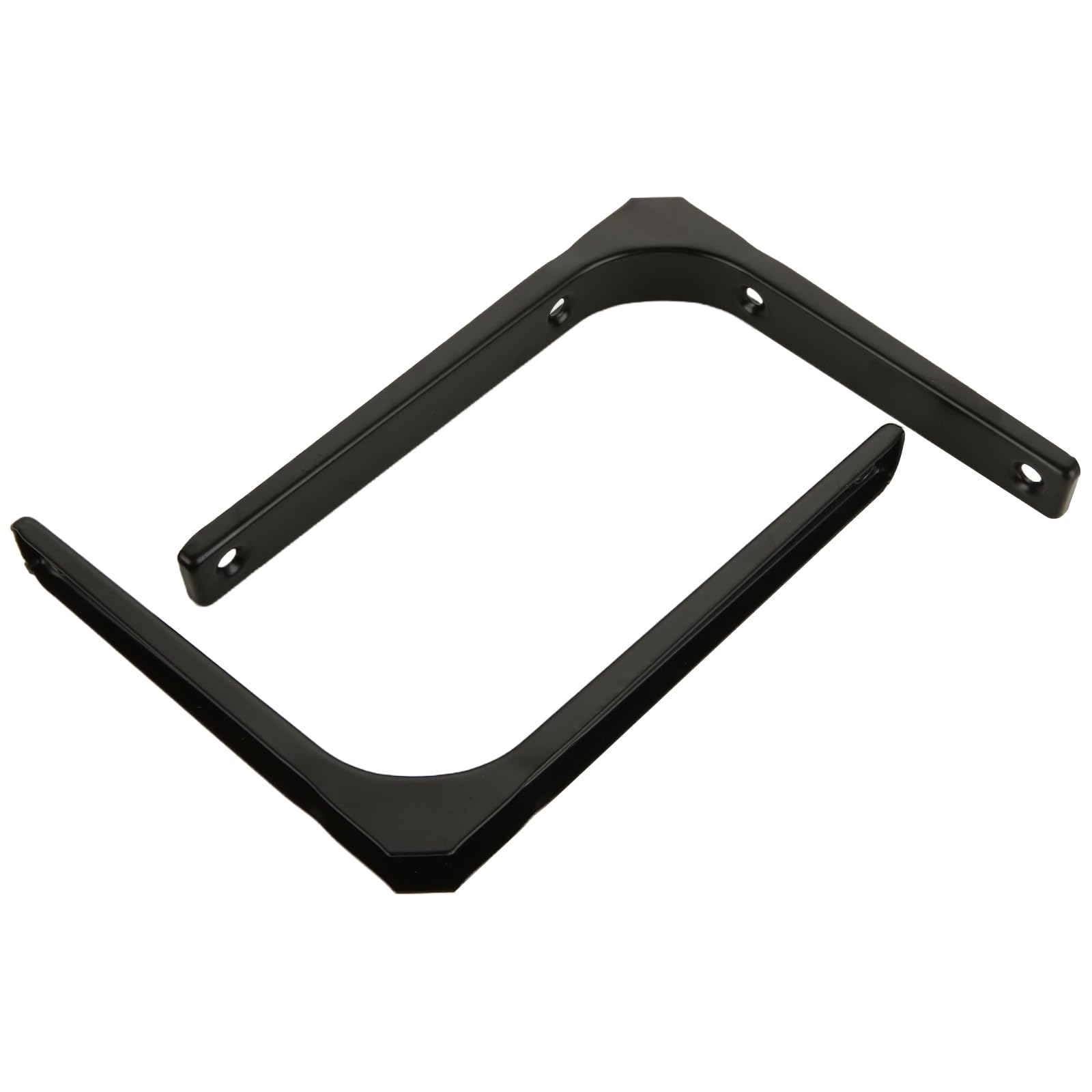 6 pièces Equerre Etagere Murale, Support Étagère Murale noirs, fixation murale Invisible, supports d'étagère pour montage d'armoire murale