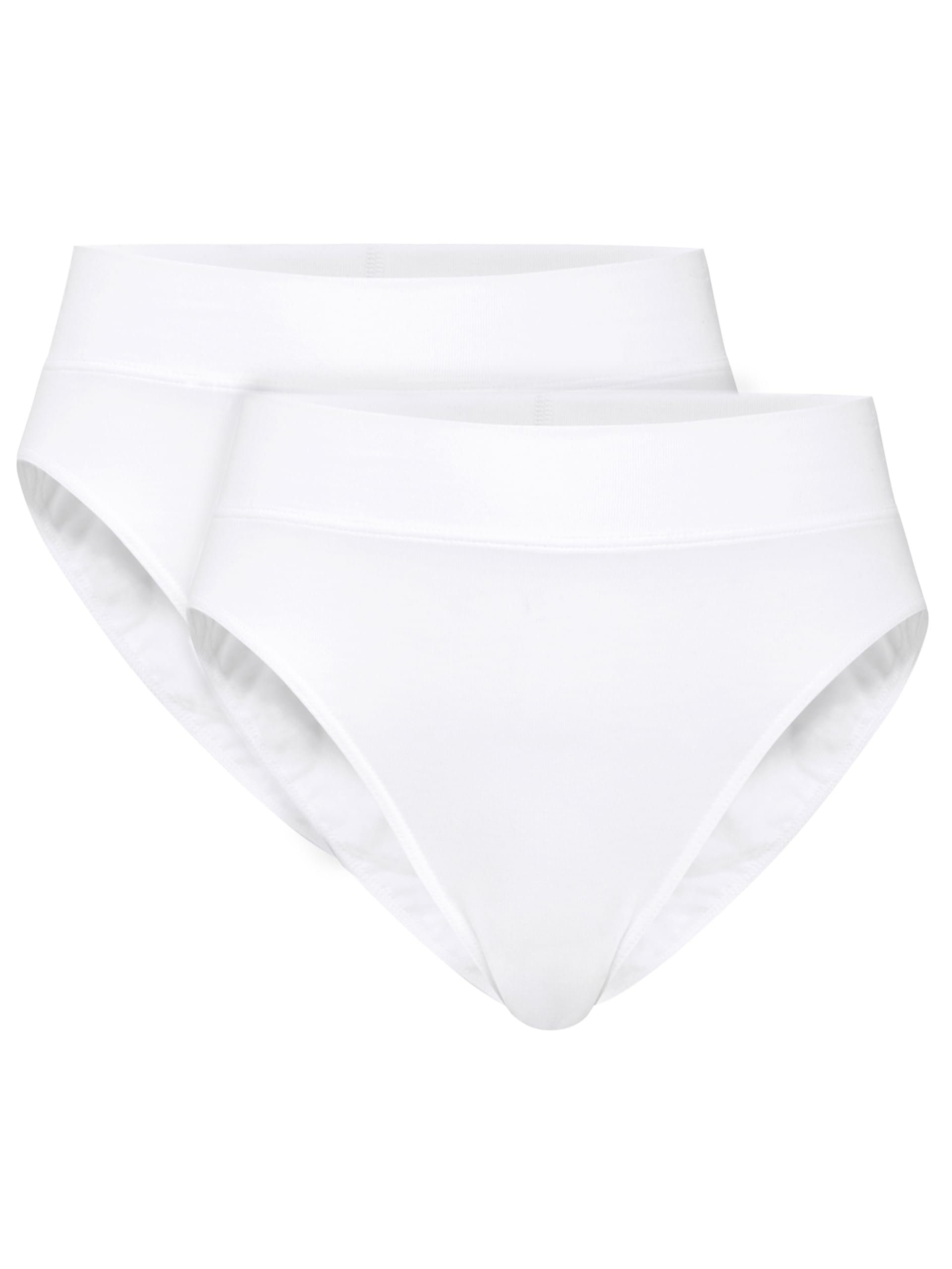 CALIDA Women's Elastic Duopack Briefs Underwear, White, 40-42