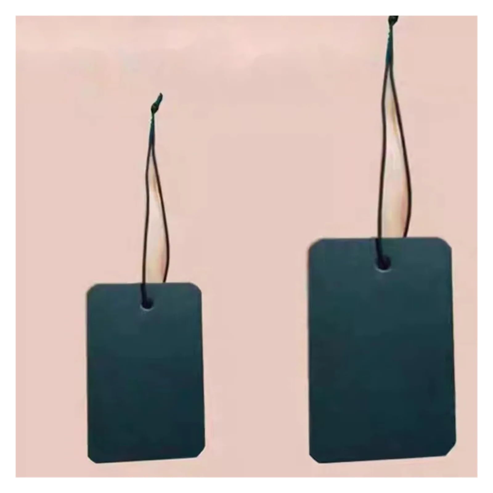 Preisschilder mit Schnur, 500 Stück, 3 x 5 cm, Papier-Preiskarten, Schnur, Etiketten, Blanko-Etikett, Schmuck, Display-Karte, Paket, zum Aufhängen von Preisen