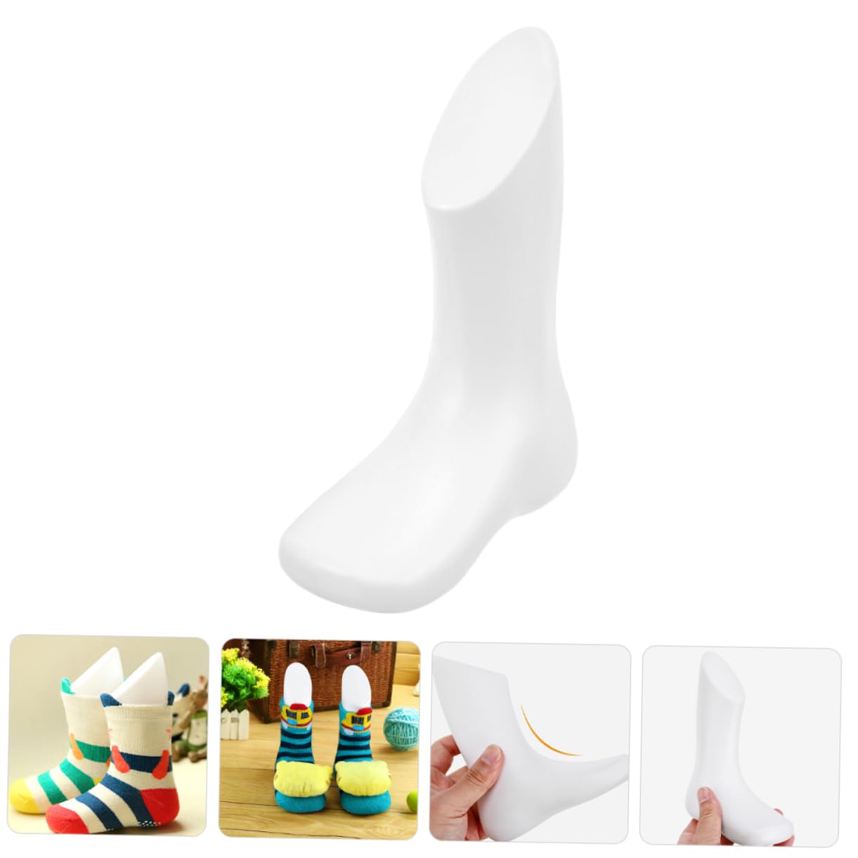 Yardwe 5pezzi Manichini Piedi per Ragazzo Ragazza Modello di Piede di Ragazzo Ragazza per Calzini e Scarpe Espositore di Piedi di Plastica per Negozi al Dettaglio e Allestimenti