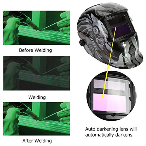 LESOLEIL Automatischer Schweißhelm mit Solarenergie