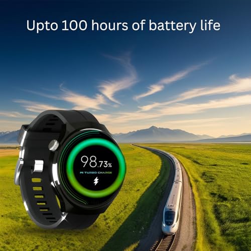 Image of inear INWATCH Ultra Smartwatch 2.1 inch HD Display, Bluetooth Calling, Fitness Watch with Heart Rate Monitor, Sleep Tracker, IPX4 Waterproof, Black Strap, Smartwatch for Android iOS Men Women