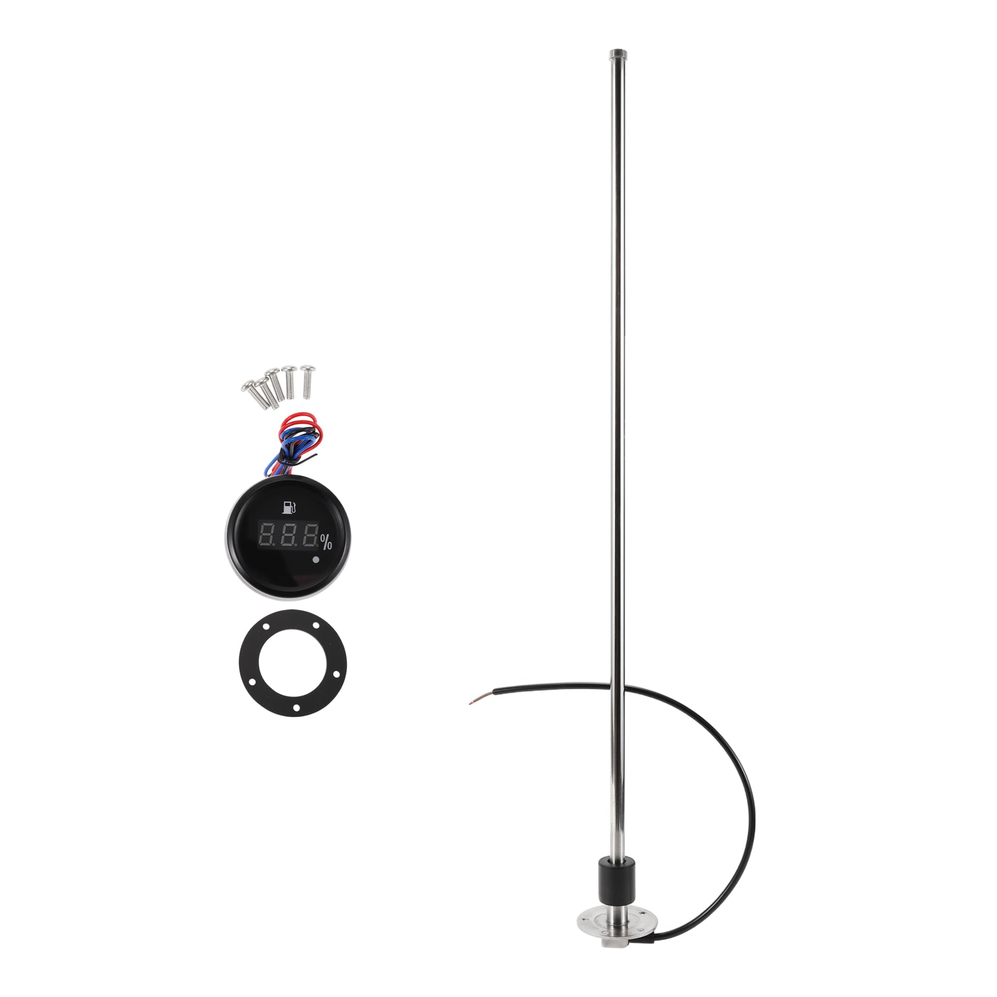 Kit sensore livello carburante e indicatore di livello carburante per imbarcazioni, in metallo, lunghezza 4,92", 1 set, 0-190 Ohm 787mm
