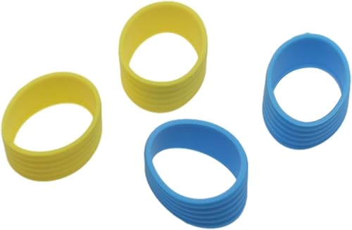 Miniatura 2 de FDXGYH Agarre para raqueta de tenis, anillo de goma con agarre antideslizante para raqueta de tenis de bádminton absorbente en su lugar, color negro