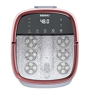 Fussbad mit Massagefunktion, 6 Sätze elektrischer Plattenspieler Allround-Simulation Menschenmassage,UV-Lampe Desinfektion,geeignet für die ganze Familie