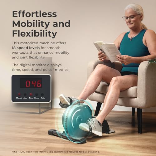 Sunny Health & Fitness Smart 2-in-1 Motorized Pedal Exerciser for Seniors - image 4