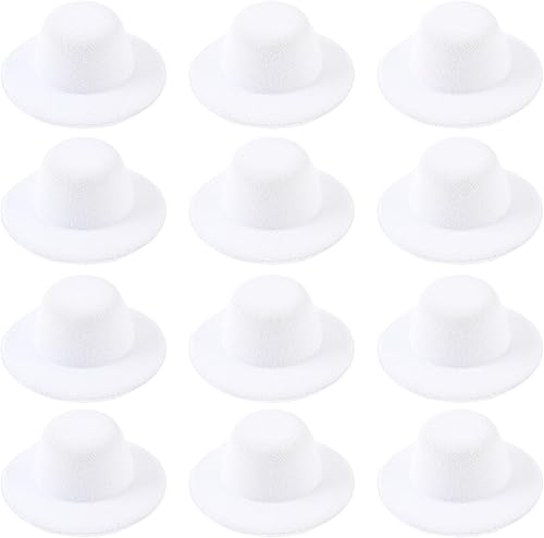 Miniatura 10 de 12 piezas mini sombrero de copa en miniatura formal sombreros muñeca sombrero colorido