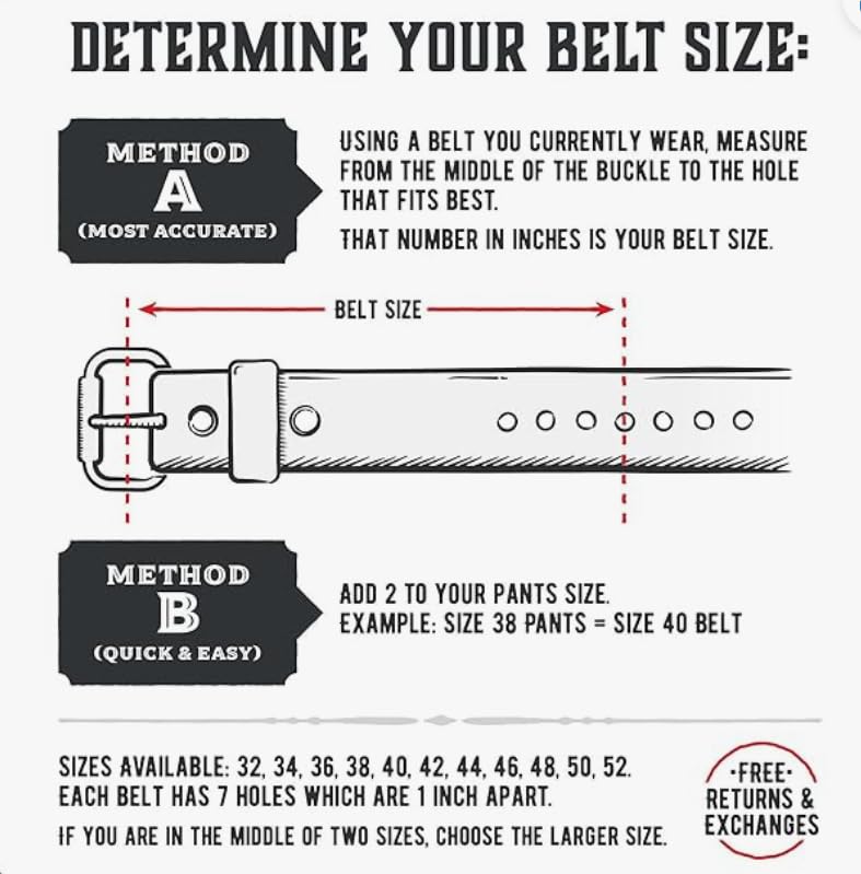 Men's American Handmade Genuine Full Grain buffalo Hide Leather Belt 1.5" Wide Stainless Steel Buckle.4