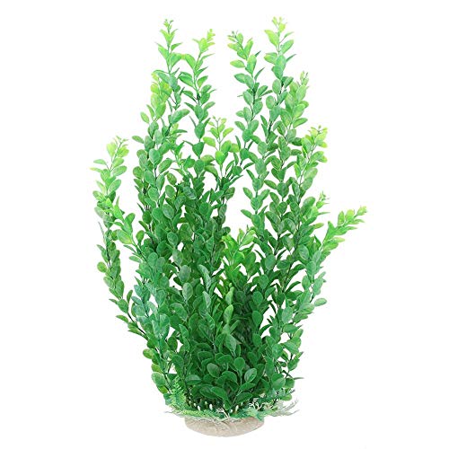 FTVOGUE Artificial Aquatic Plants Plastic Simulation Long Water Grass for Aquarium Underwater Fish Tank Garden Lands 60cm