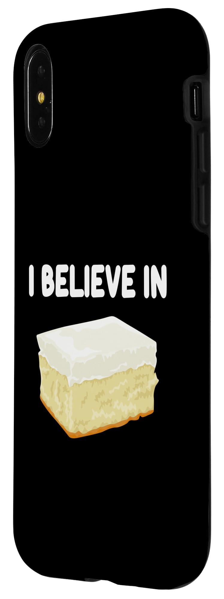 iPhone X/XS I Believe in Sponge Cake Classic Layer Desserts Tiramisu Case - Image 2