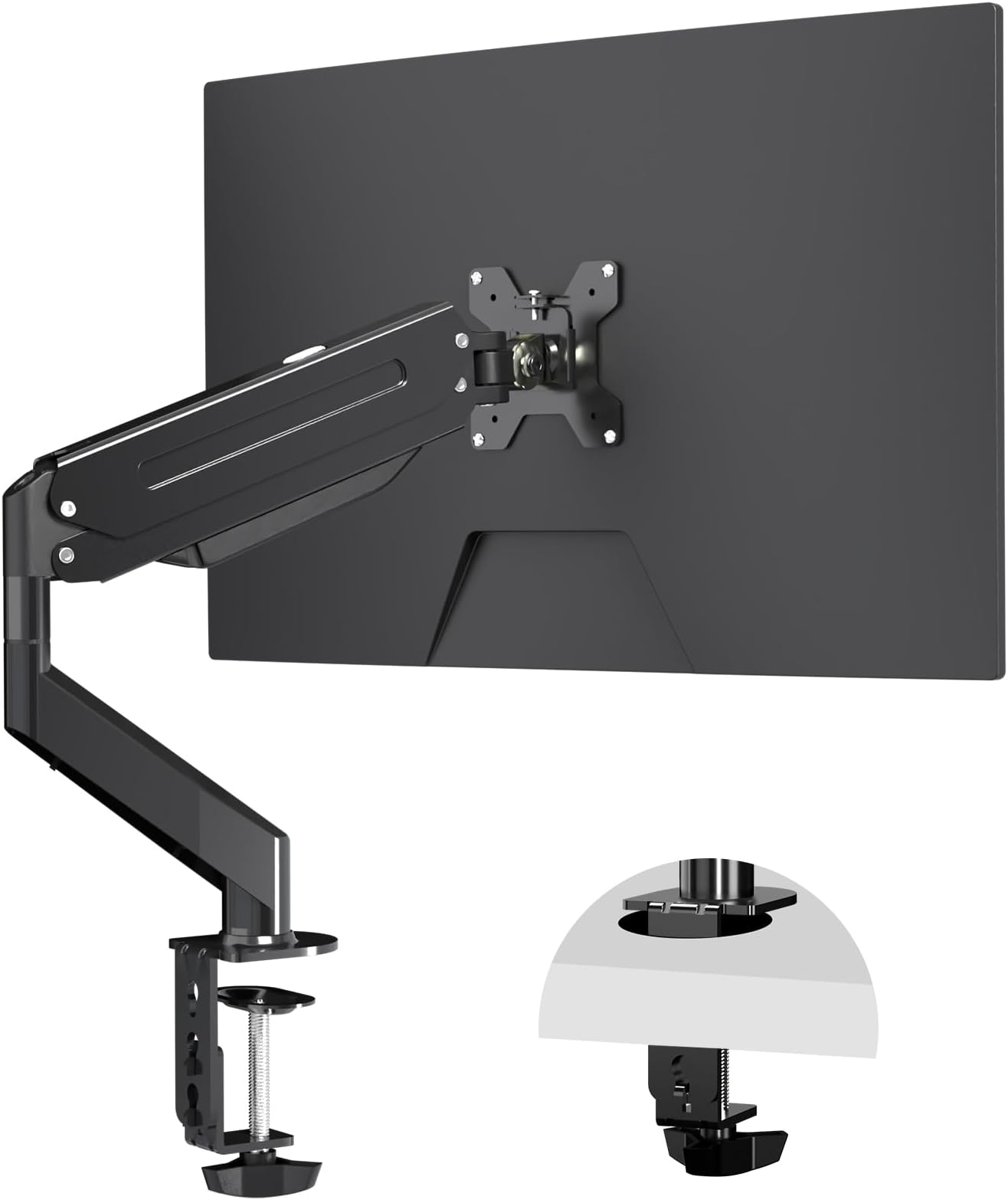 Amazon.com: MOUNT PRO Single Monitor Desk Mount - Articulating Gas ...