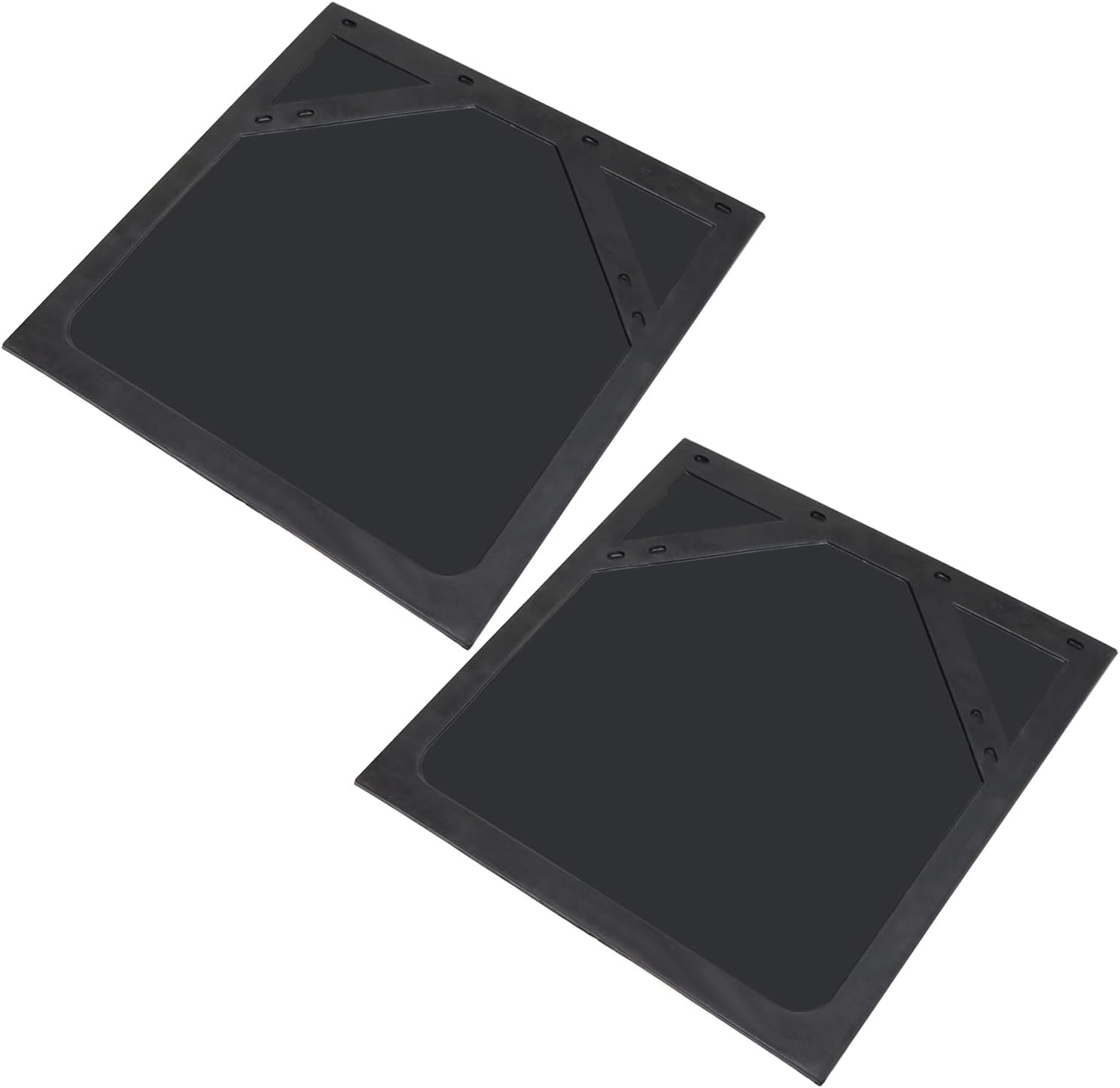 Mud Flaps 24"x 24" Black for Semi Truck and Trailer Heavy Duty Rubber - 1 Pair