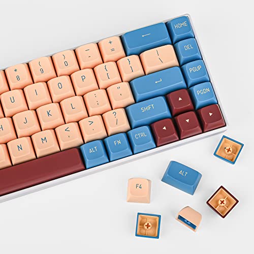 Image of surmen Custom 160 Keycap Set CSA Profile Doubleshot Ball Shape Caps Cherry-MX Style US /ISO Layouts for 60%, 65%, 75%, TKL Mechanical Keyboards (Gong)