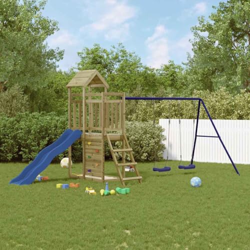 Aire de jeux en bois robuste structure en pin brun de 51KG - 2
