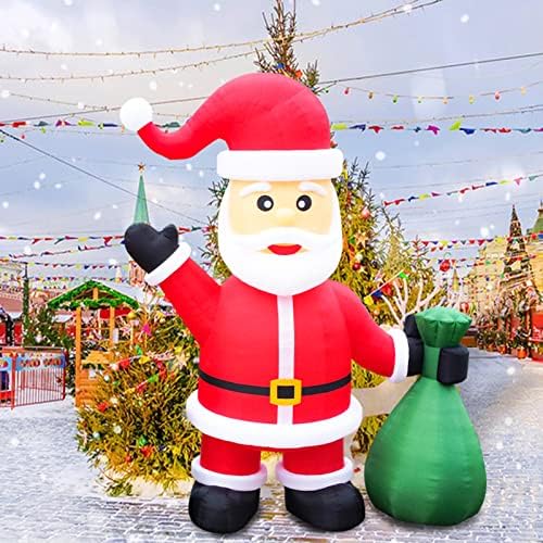 20FT Giant Inflatable Santa Claus for Christmas Yard Decoration Outdoor Yard Lawn Xmas Party Decoration with 370W Blower…