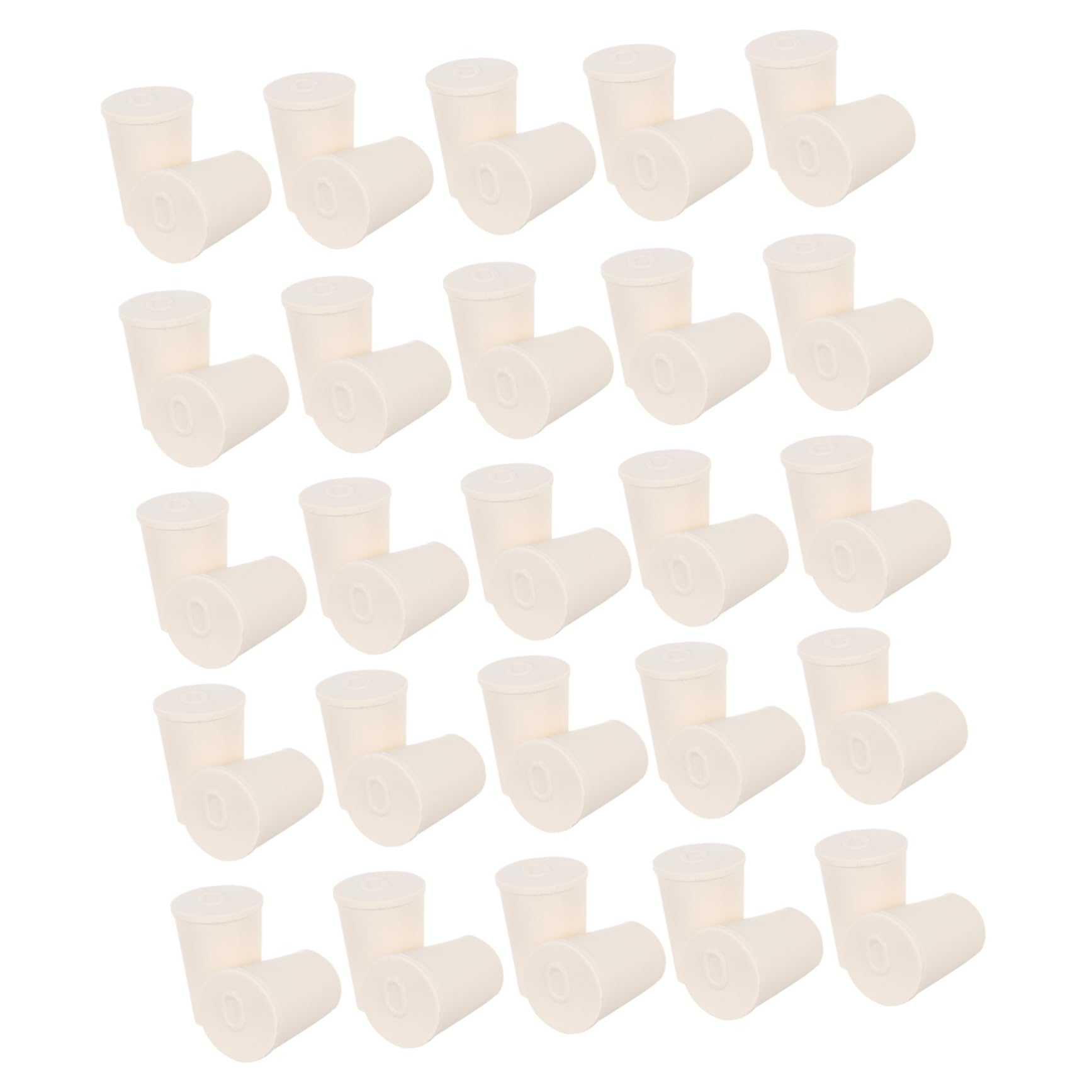 HAWILLOSCH 50 Pcs Rubber Stopper Lab Tube Stopper Sealing Plug for Bottles Flask Test Tube Scientific Lab