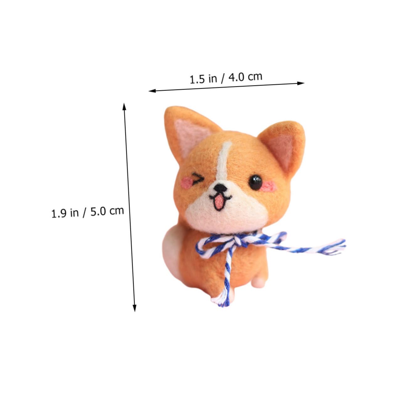 Angoily Needle Felting Kit Assorted Colors Wool Felt Craft Set Dachshund DIY Felt Animal