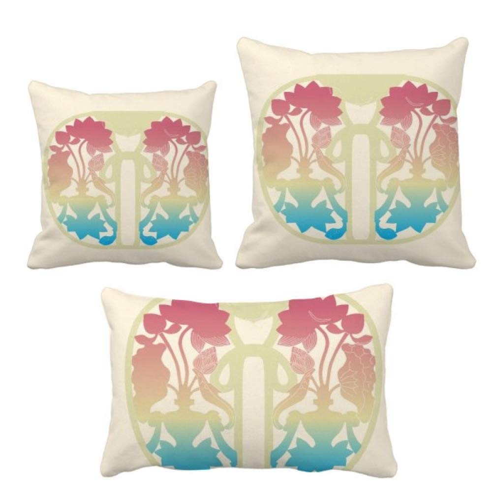 Housse de coussin design fleur jaune, textile de décoration maison
