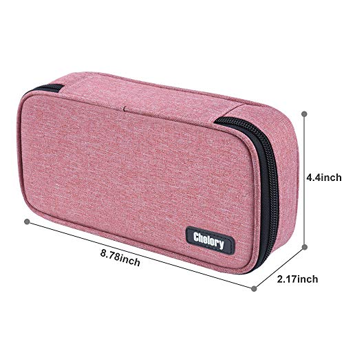 Image of Chelory Big Capacity Pencil Case Large Pencil Bag Pouch Pen Case Pencil Marker Holder Stationery Storage Makeup Bag for Office Supplies Adults