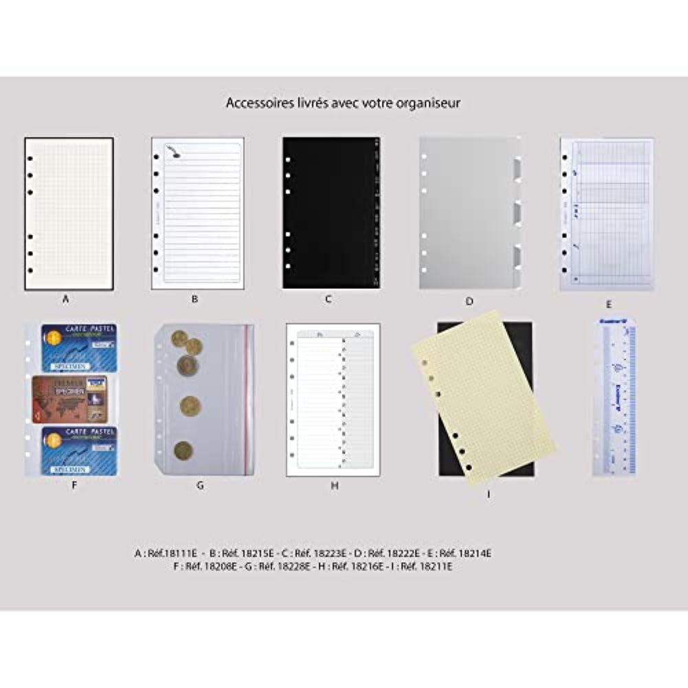 Exacompta Organiseur Exatime 17 Baltique 15x19 cm Sept 2026-Déc 2027 Marron