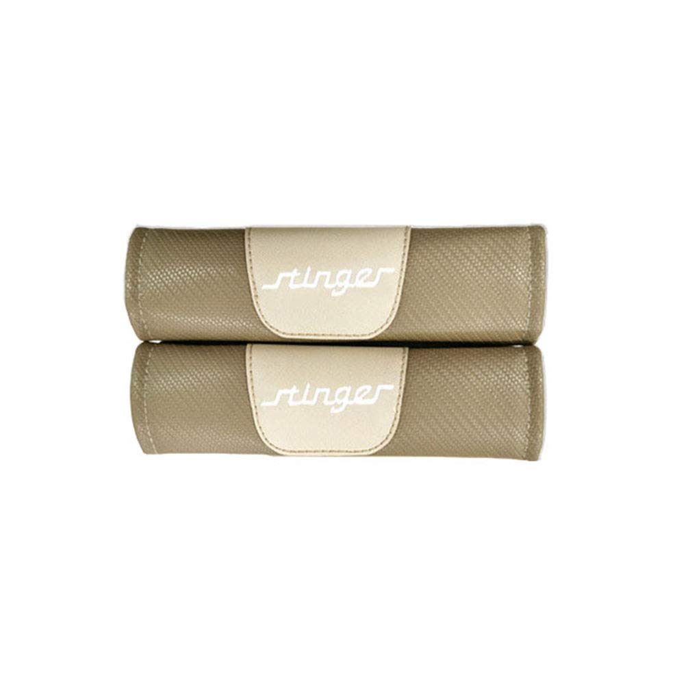 For Kia Stinger Leather Car Interior Seat Belt Covers Removable Car Seat Belt Comfort Pads Seatbelt Strap Covers Protection Accessories 2 Pcs