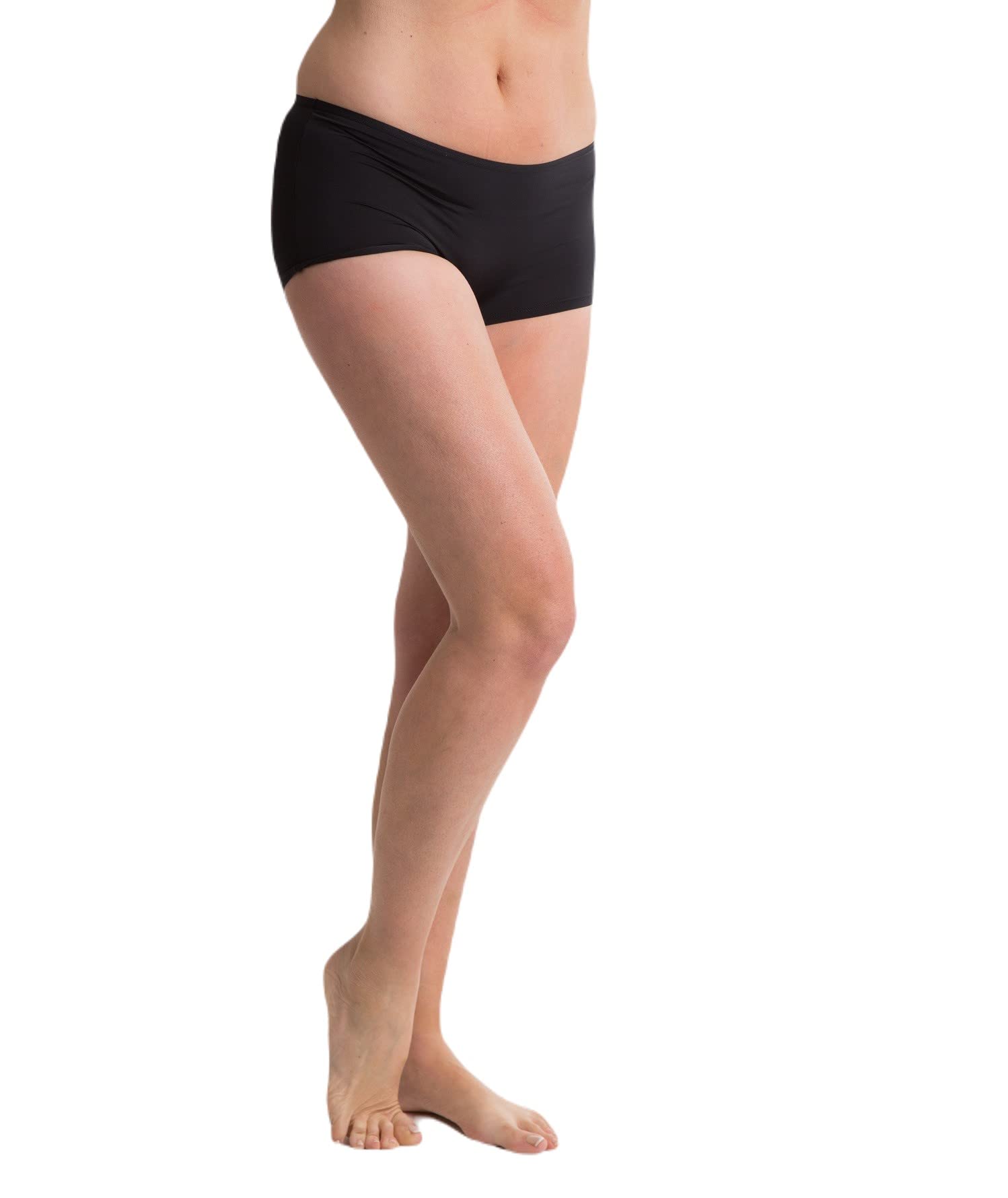 Passionelle Women's Black Boxers Underwear,Pack Of 3 Boxer Briefs Shorts Underwear, Low Rise Full Coverage Knickers, Stretch Polyamide & Elastane Boy Shorts Uk Made(Large 14-16, )