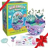 Creativity for Kids Mini Garden: Mermaid Terrarium Kit - Mermaid Gifts for Girls, Crafts and Toys, Holiday Stocking Stuffers for Kids (Ages 6+)