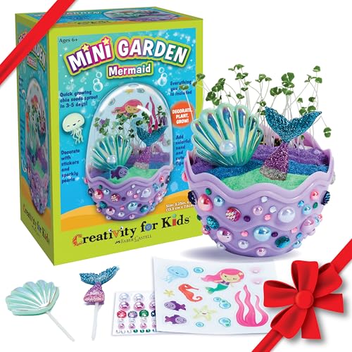 Mini Garden: Mermaid Terrarium Kit - Mermaid Gifts for Girls
