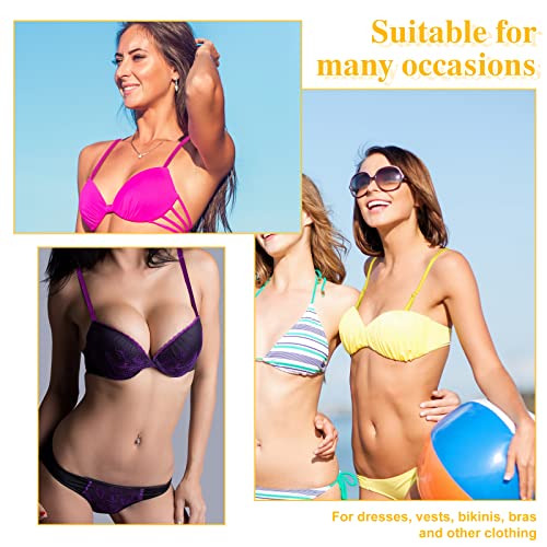 Jexine 16 Pairs Swimsuit Straps Replacement Bathing Suit Bra Strap Replacement Detachable Lingerie Straps For Women Girls (Vivid Color) #TOP2