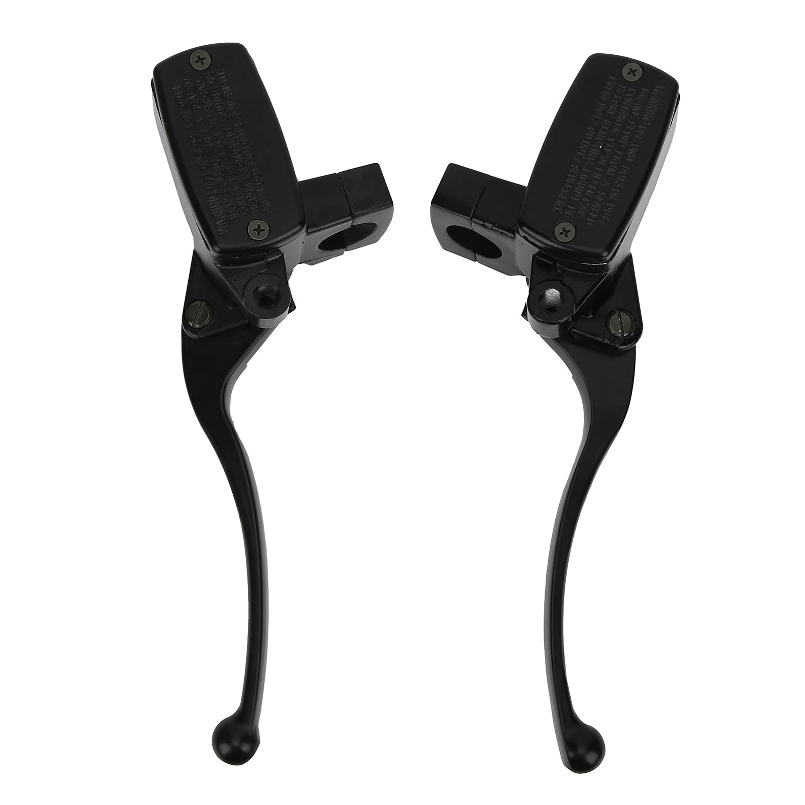 Tissting Cilindro Maestro de Embrague de Freno, Doble Bomba Hidráulica de Aluminio Forjado CNC con Tanque de Aceite 14 ml y Mirilla, Palanca Manillar Izquierda Derecha para Motocicleta Universal